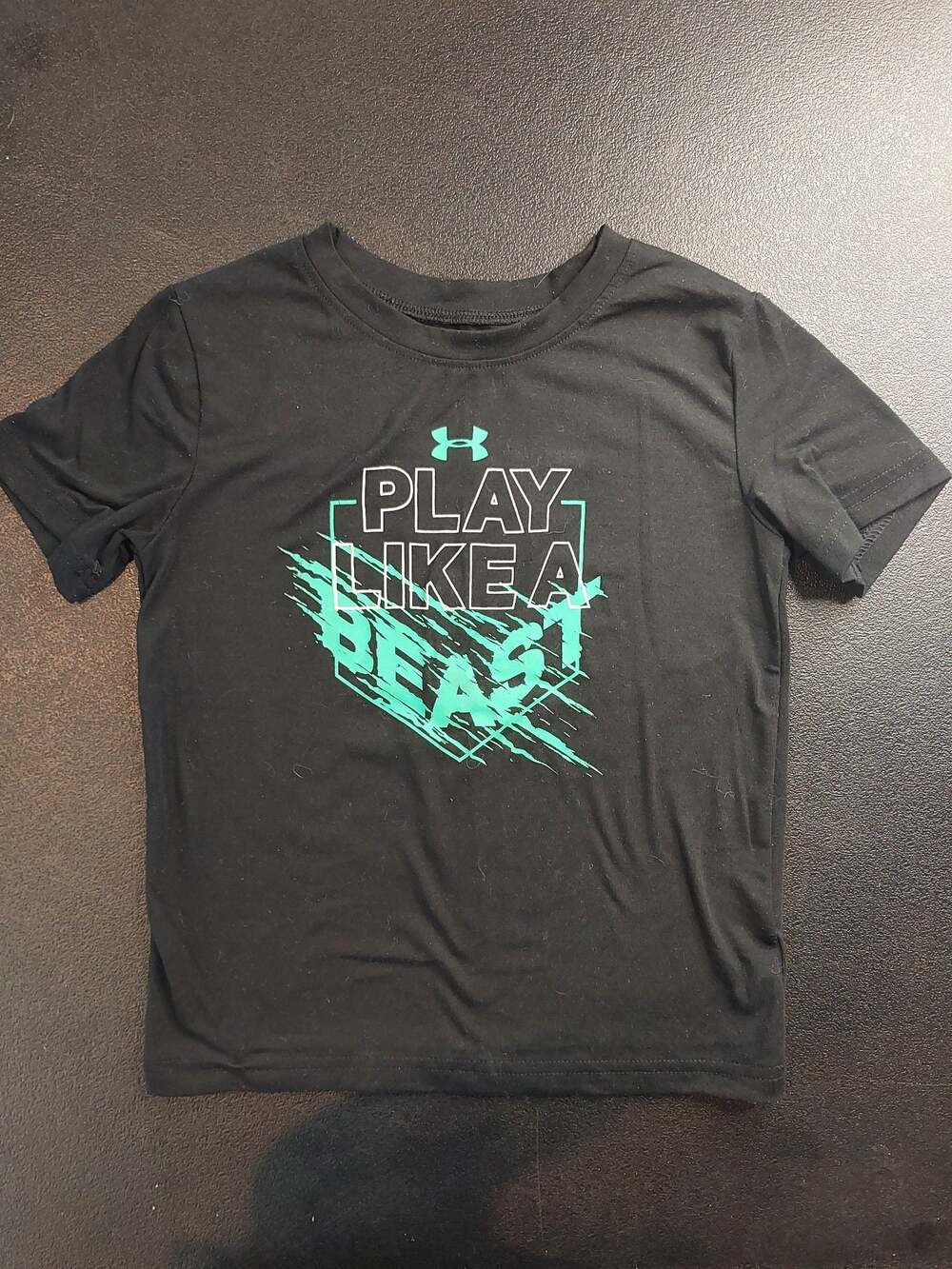 Under Armour Play Like A Beast Short Sleeve Graphic T-Shirt Black Boys 4T